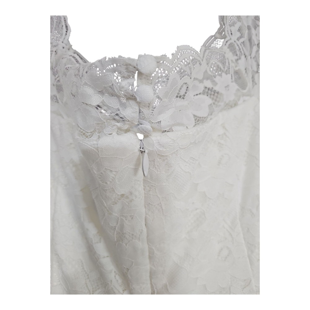 NWT Torrid Wedding Gown/Dress Ivory Lace Off Shoulder Fit & Flare 18 - Picture 14 of 15